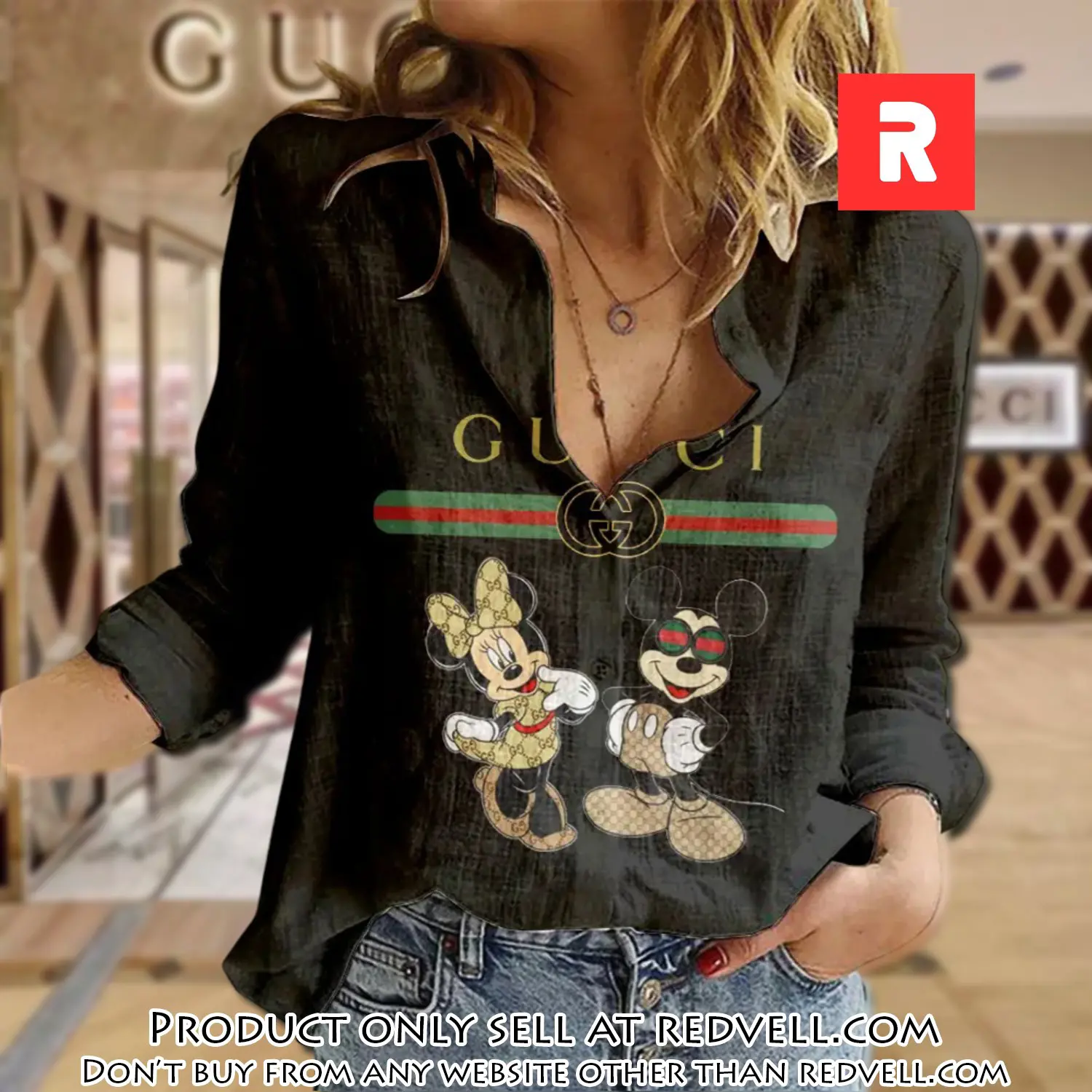 Gucci luxury women casual shirt linen shirt wcs1035 rv5139595